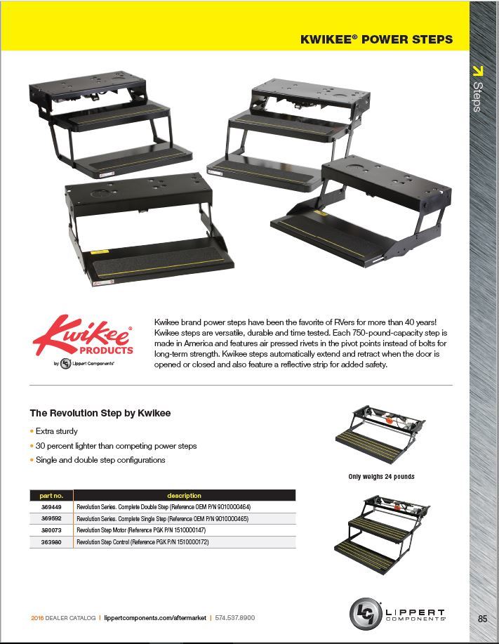Kwikee Electric Steps